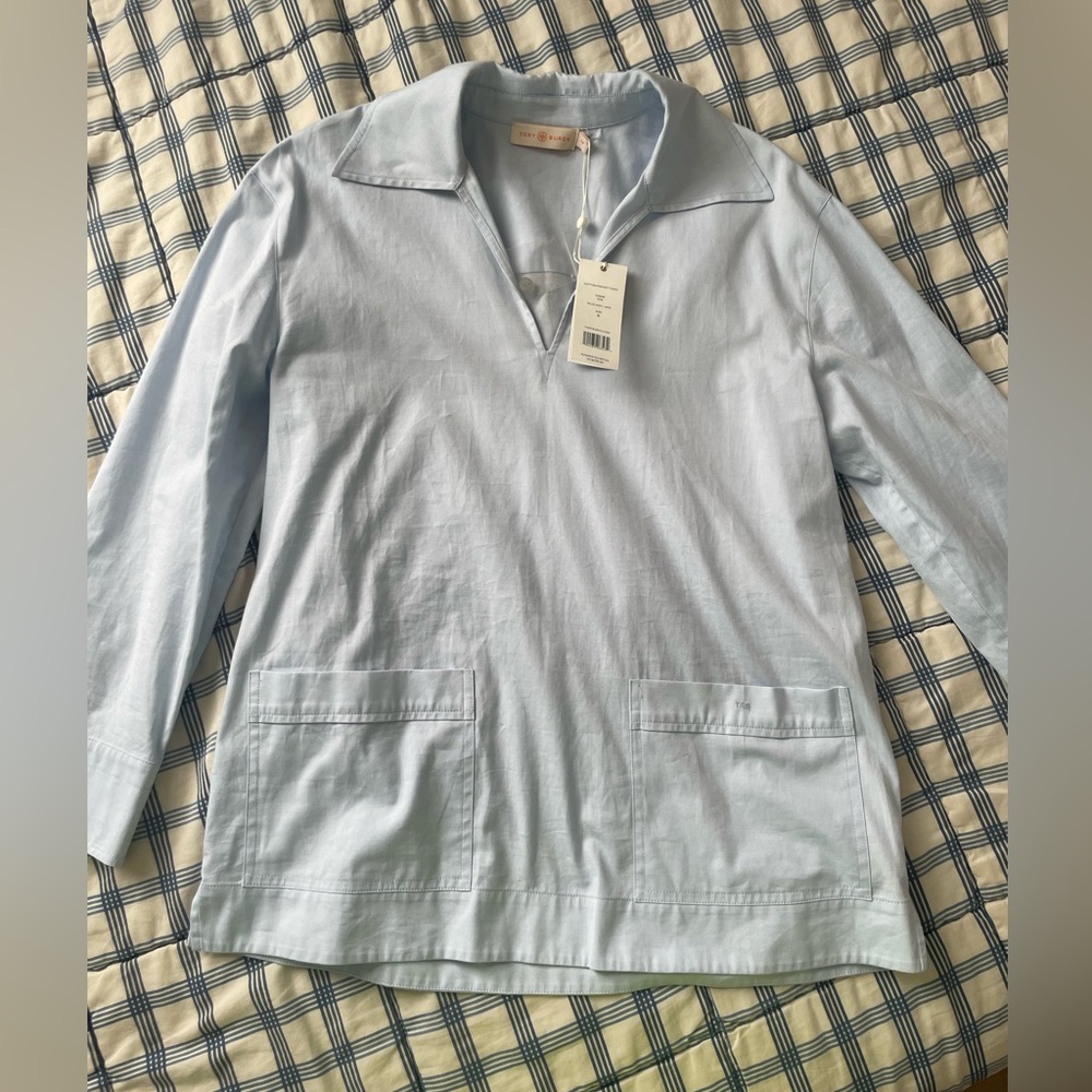 Tory Burch Blue Shirt NWT